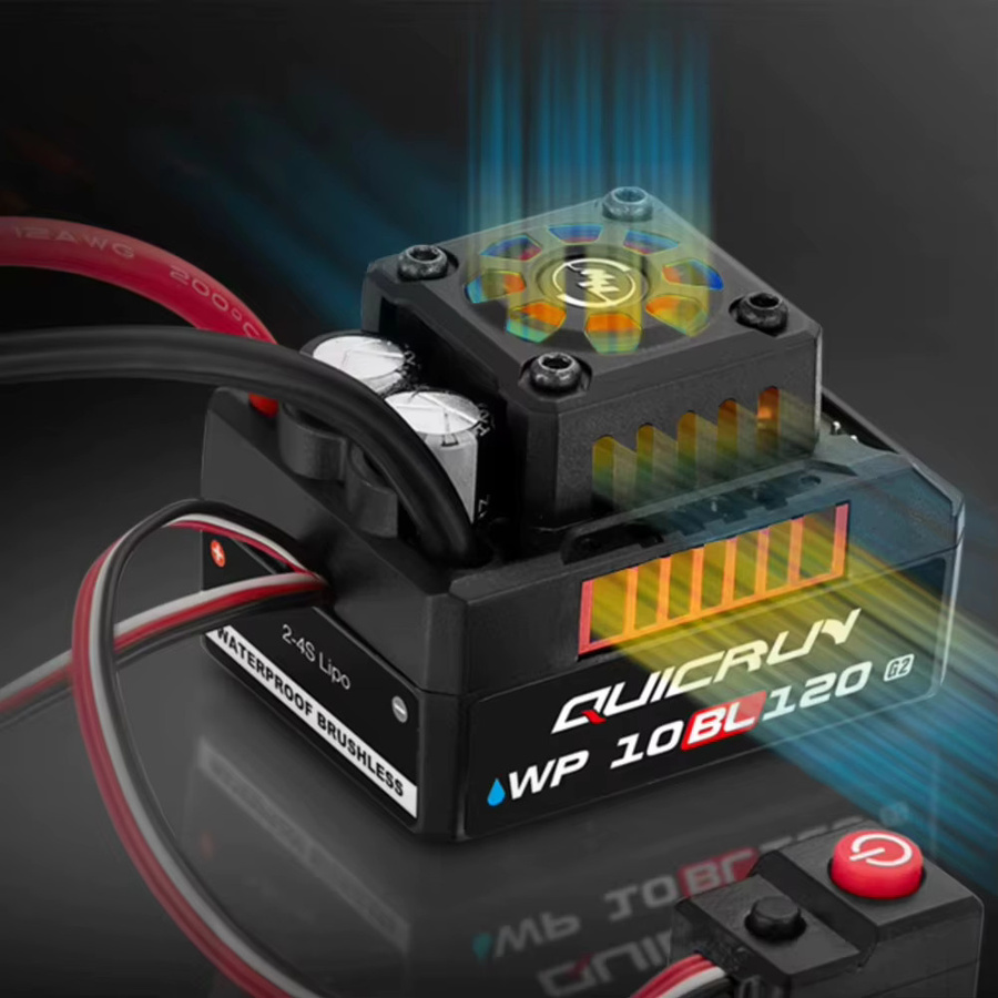 Hobbywing QUICRUN WP 10BL120 G2 ESC, Speed Controller, 120A, 2-4S Lipo, bürstenlos, sensorless - Bild 3
