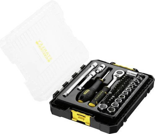 Stanley Steckschlüssel-Set STAK 1/4 Zoll, 48-teilig, Schwarz - Bild 1