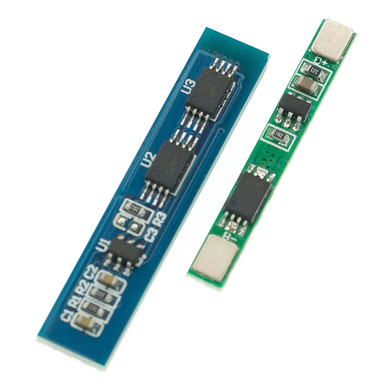 BMS PCM Batterieschutzplatine für 18650 Lithium-Ionen-Akkus, 1S 3,7V 3A oder 2S 3A, Multicolor - Bild 2