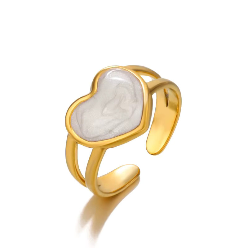 Anenjery Ringe, Edelstahl, geometrisch, Damen - Bild 2