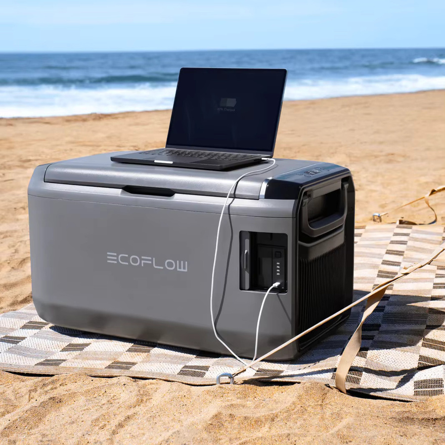 EcoFlow Glacier Classic EF-GC-H-45 Tragbare Kühlbox 45L in Grau mit 298 Wh Zusatzakku und Zweizonen-Kühlung für Camping und Roadtrips - Bild 6