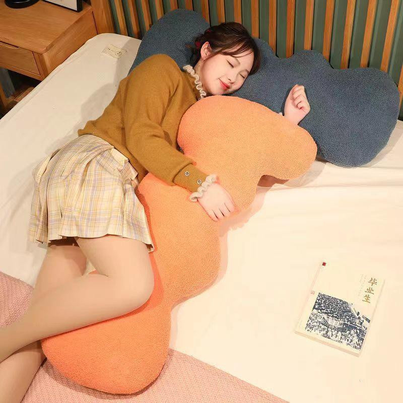 Luxuriöses Plüsch-Rückenkissen für Bett und Sofa, langes Wellen-Design für Paare, Breite: 100 cm - Bild 2
