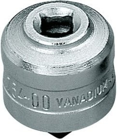 Gedore Aufsteckknarre 754-00 1/4" rechts aus Chrom-Vanadium in Silber - Bild 1