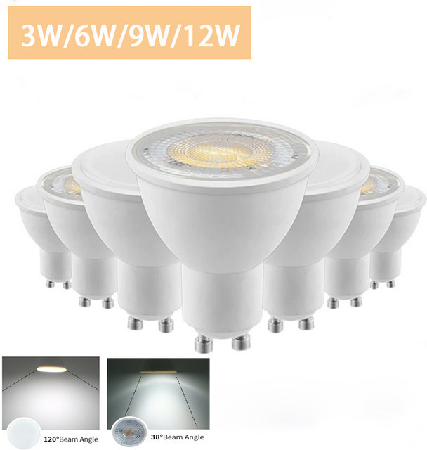 LED Spot Licht GU10 Warmweiß mit austauschbarer Birne, AC220V, modern, Weiß - Bild 1