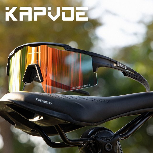 KAPVOE Sportsonnenbrille, Photochrome, Unisex, Vollrand, Kunststoff - Bild 1