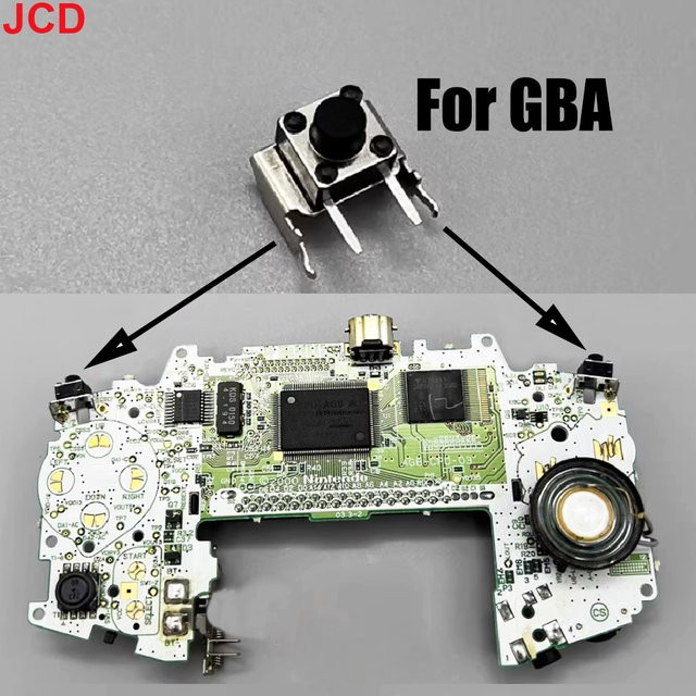 JCD Ersatz-Schalter Set für Gameboy Advance SP L und R Schulter-Trigger-Tasten - Bild 1