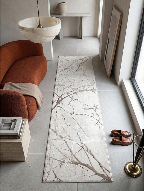Kurzflor Läufer KAVALA von Kadima Design in Beige, B: 80 cm, L: 150 cm - Bild 1