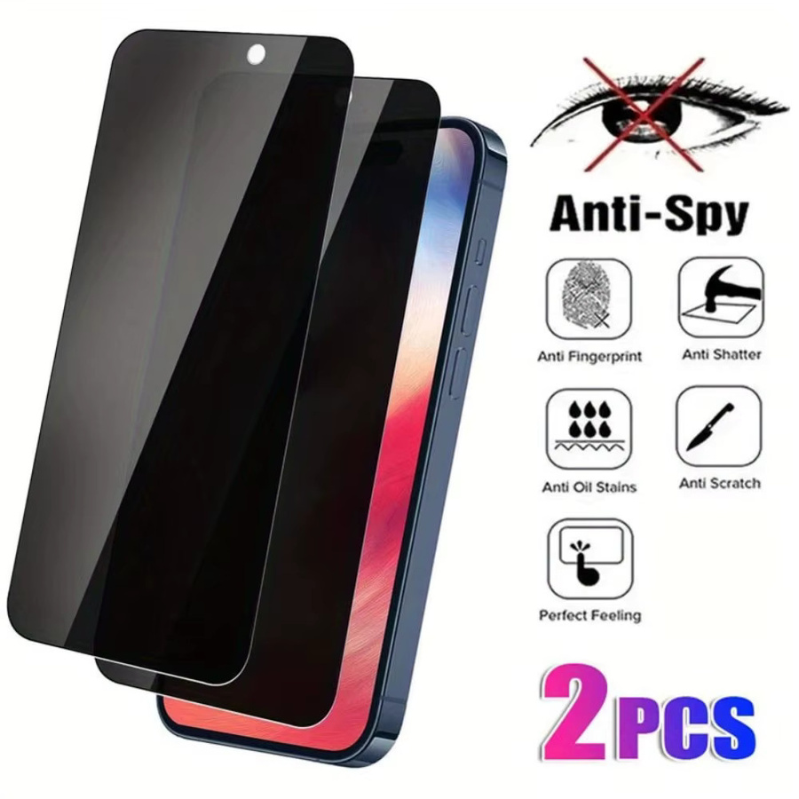SnakeGlass 2er Pack Anti-Spy Panzerglas Sichtschutzfolie für iPhone 11 12 13 14 15 16 17 Pro Max XR XS Max 7 8 - Bild 2