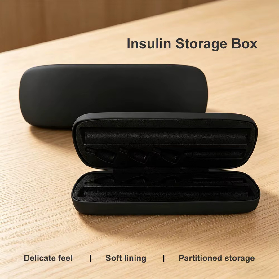 SALORIE Insulin-Pen Aufbewahrungsbox und tragbare Diabetiker-Reisetasche für Spritzen und Zubehör in Schwarz - Bild 6