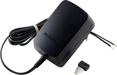 Voltcraft VC-11258695 Steckernetzteil in Schwarz mit regelbarer Ausgangsspannung von 3 V/DC bis 12 V/DC, 1.5 A und 18 W - Bild 1