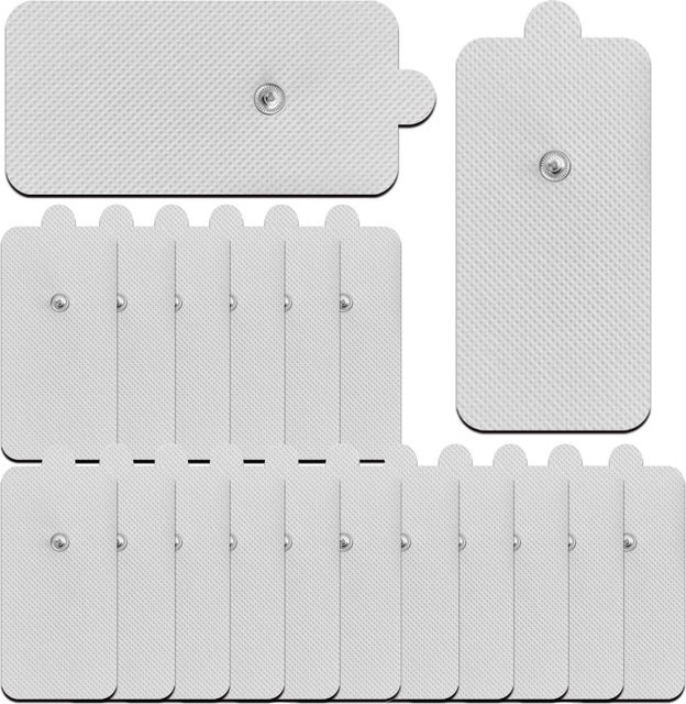 Monclique Elektrodenpads Gel für TENS Akupunktur und Physiotherapie mit 3,5 mm Snap Anschluss für EMS Muskelstimulatoren - Bild 1