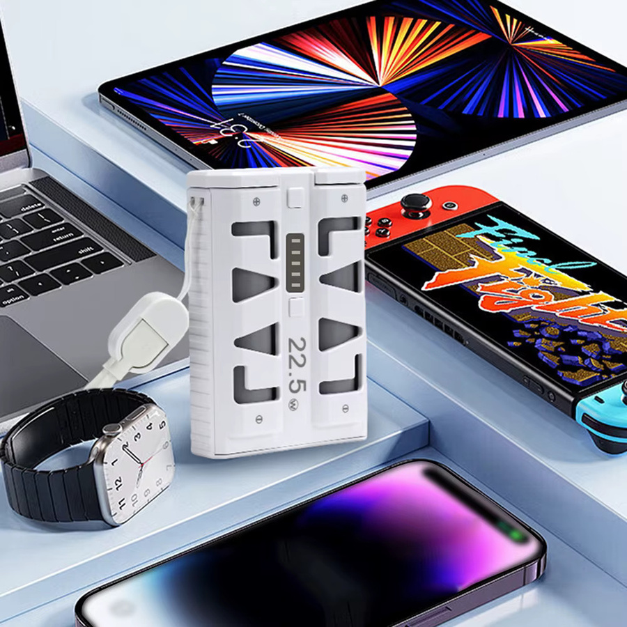 Aideepen DIY Powerbank-Kit für 2x 21700 Akkus mit Ein-Klick-Wechsel, Dual-Modus Schnellladung 22,5W, Farbe: Weiß - Bild 4