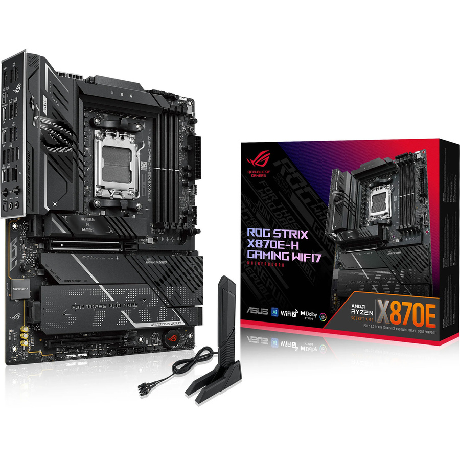 Asus ROG STRIX X870E-H GAMING WIFI7 Mainboard AM5 DDR5 Schwarz - Bild 1