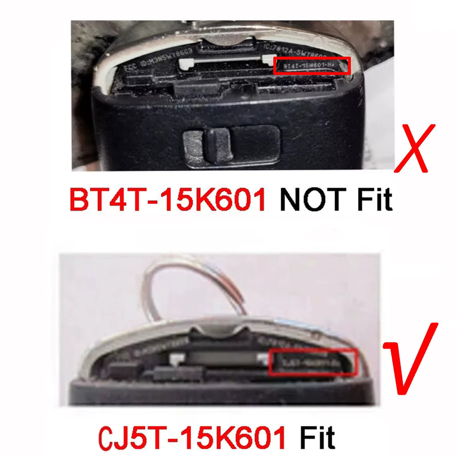 DIYKEY Fernbedienung Auto Schlüsselanhänger für Ford Escape Focus C-max Maverick 2013-2018 Schwarz 315 MHz DST80 - Bild 2