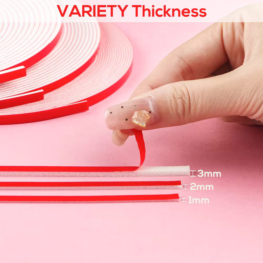 Doppelseitiges Schaum-Klebeband in 1mm, 2mm oder 3mm Dicke für DIY Scrapbook und 3D-Effekte - Bild 1