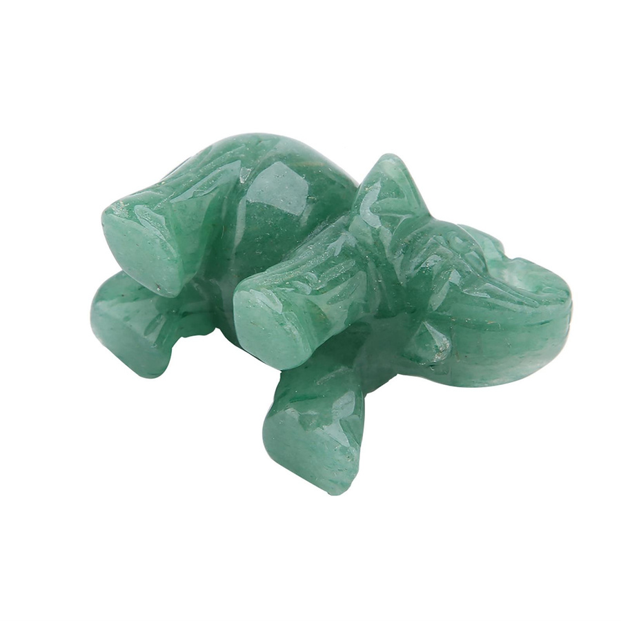 CosyHome Jade Elefant Kristallfigur in Grün, 5,08 cm Höhe - Bild 2