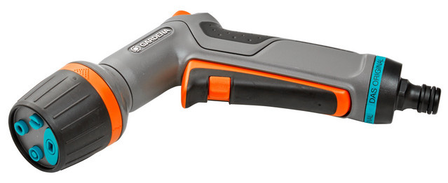 GARDENA Comfort Reinigungsspritze ecoPulse in Grau, Orange und Türkis, L x B: 19,5 x 4,5 cm - Bild 1