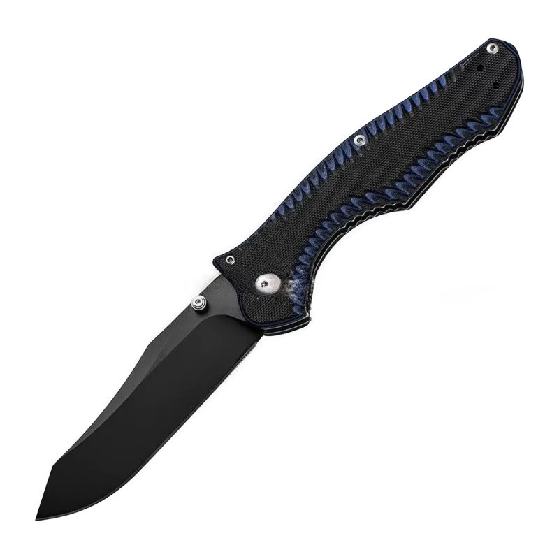 BM810 Tragbares Outdoor-Camping-Klappmesser mit 8CR13-Klinge und G10-Griff in Schwarz oder Blau - Bild 2