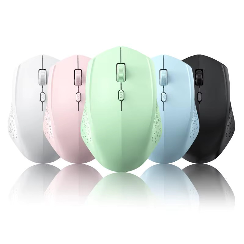 Kebidumei Dual-Modus Maus mit 2,4G und Bluetooth, wiederaufladbare kabellose Stille-Maus in Schwarz für Laptop, Tablet, Windows und macOS - Bild 3