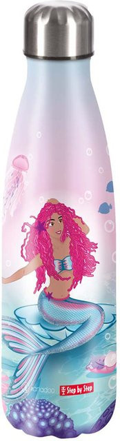 Step by Step Schulzubehör Isolierte Edelstahl-Trinkflasche Xanadoo Mermaid Lola in Pink Multicolour 500ml - Bild 1