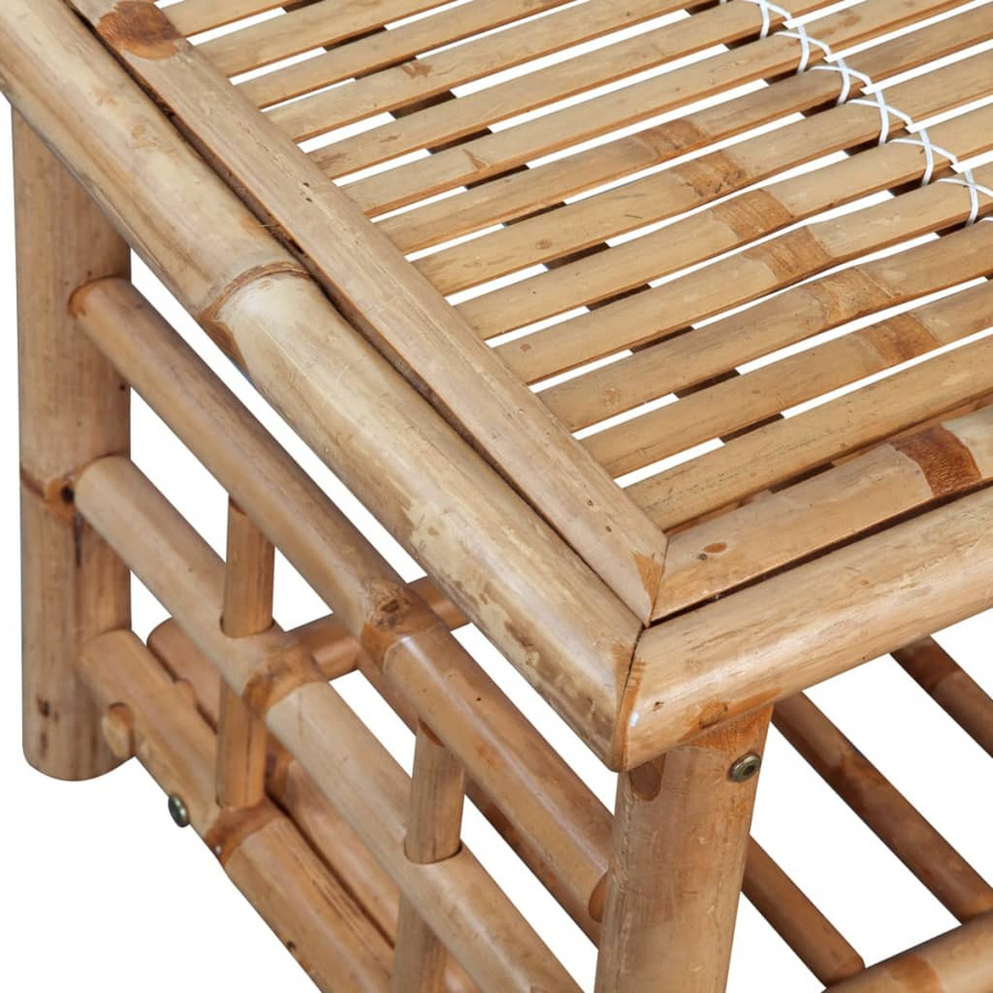 vidaXL Couchtisch aus Bambus in Braun, B/T/H: 90 x 50 x 45 cm - Bild 3
