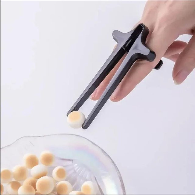 MTMA Lebensmittelclip Essstäbchen zum Snacken in Schwarz für Haushaltshygiene und Video-Streaming - Bild 1