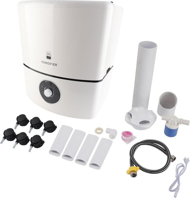 Aimo Industrieller Luftbefeuchter mit 25l Kapazität und 3000ml/h Nebelvolumen, Ultraschall-Kaltnebel-Zerstäuber in Weiß - Bild 1
