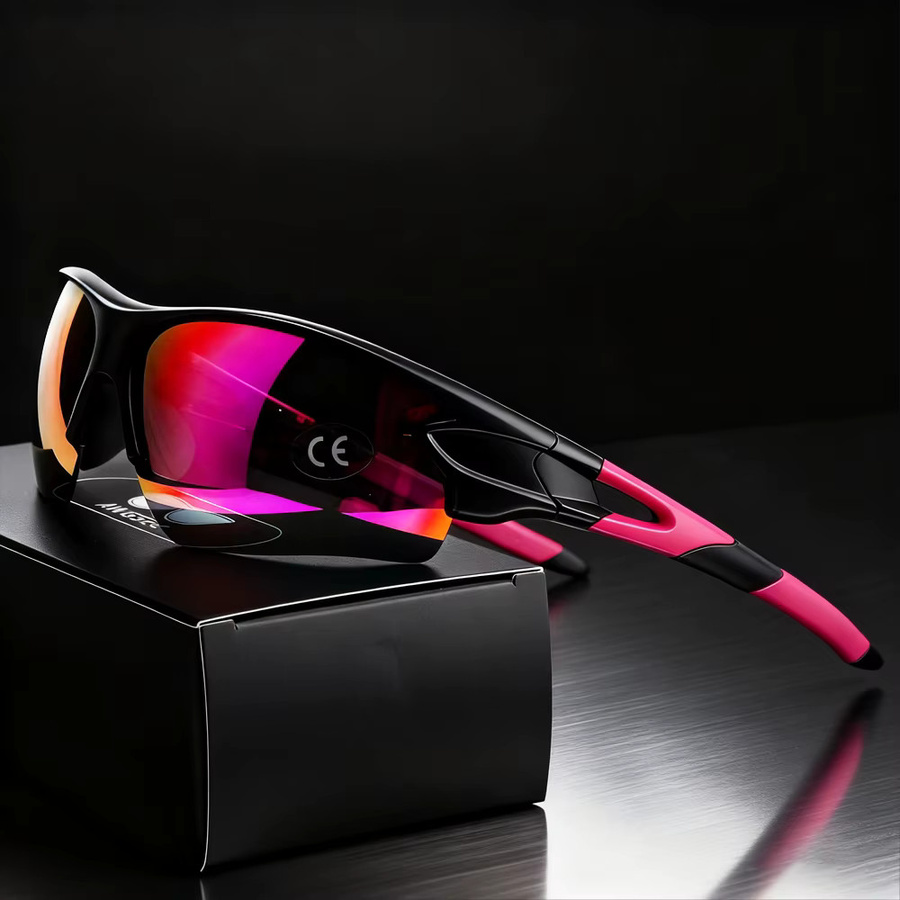 AWGSEE Sportsonnenbrille, Unisex, Vollrand, Kunststoff - Bild 1