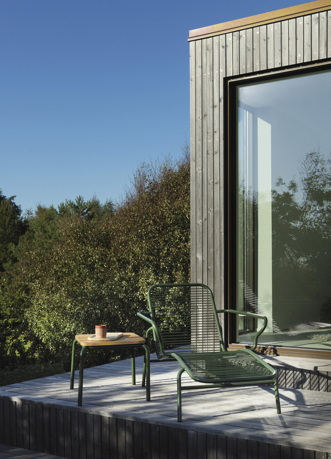 Normann Copenhagen Vig Garten Beistelltisch Robinia in Grün aus Holz und Stahl - Bild 2
