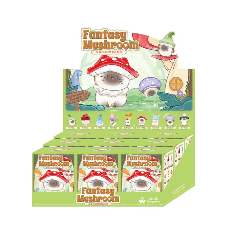 Pai Cat Mushroom Dreamy Blind Box Harz-Cartoon-Figuren Ornamente in Multicolor für deine Desktop-Dekoration - Bild 4