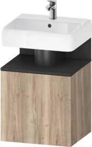 Duravit Waschtischunterschrank Qatego in Grau mit Eichenmarmor-Optik, B/T/H: 49 x 42 x 64,5 cm - Bild 1