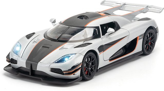KaKBeir Sportwagen Modell, 1:24, Legierung, Metall, Lila, Weiß - Bild 1