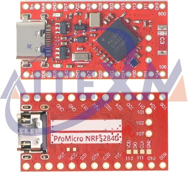 AITEXM ROBOT NRF52840 Entwicklungsboard Bluetooth kompatibel mit Nice! Nano V2.0 Pro Micro Red Board für Arduino - Bild 1