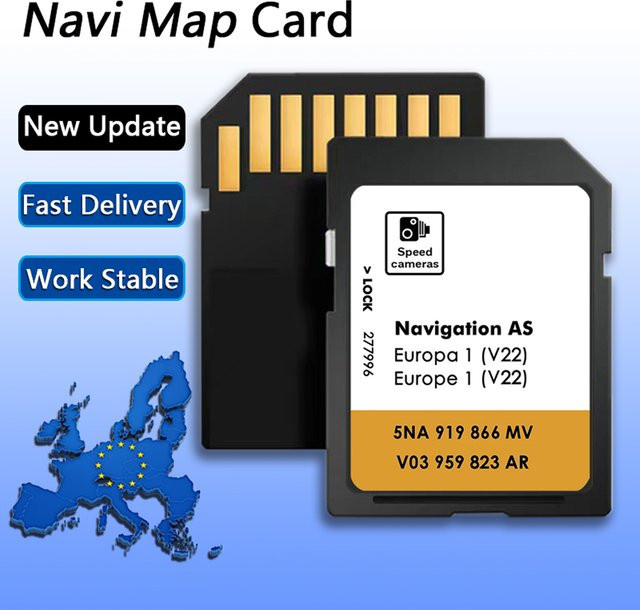 KINGJIAO SD-Karte 32GB für UK Europa Navigations-GPS-Kartenversion 2025 Schwarz - Bild 1