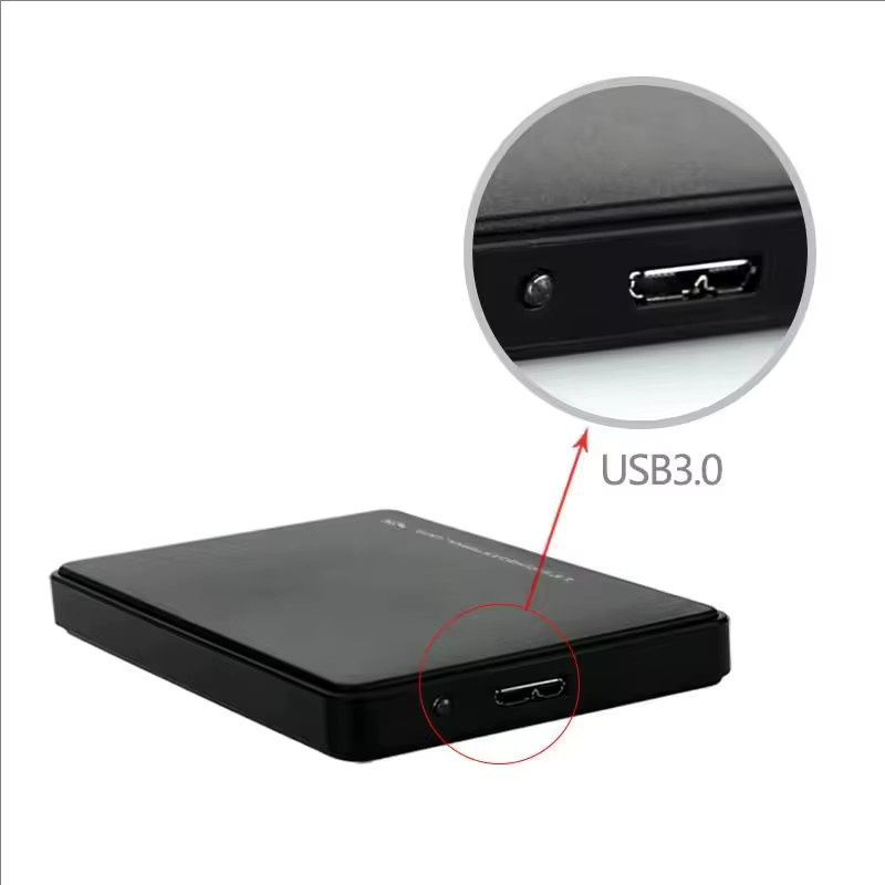 Yuefeichuan Externes USB 3.0 Festplattengehäuse für 2,5 Zoll SATA SSD und HDD, Schwarz - Bild 2
