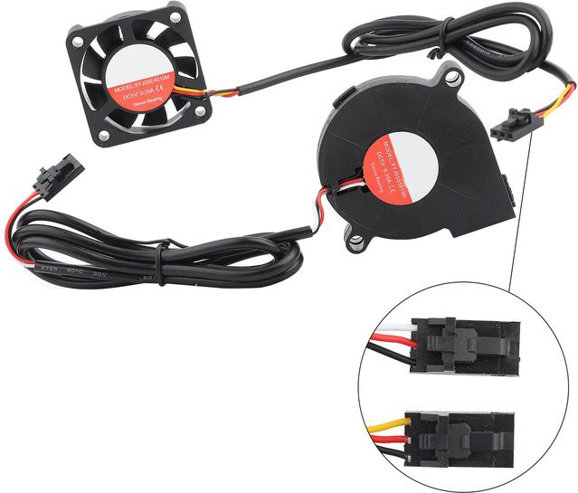 Turbo-Lüfter-Kit 5V DC-Lüfter für Prusa i3 MK3, MK3S und MK2 2.5 3D-Drucker Zubehör in Schwarz - Bild 1