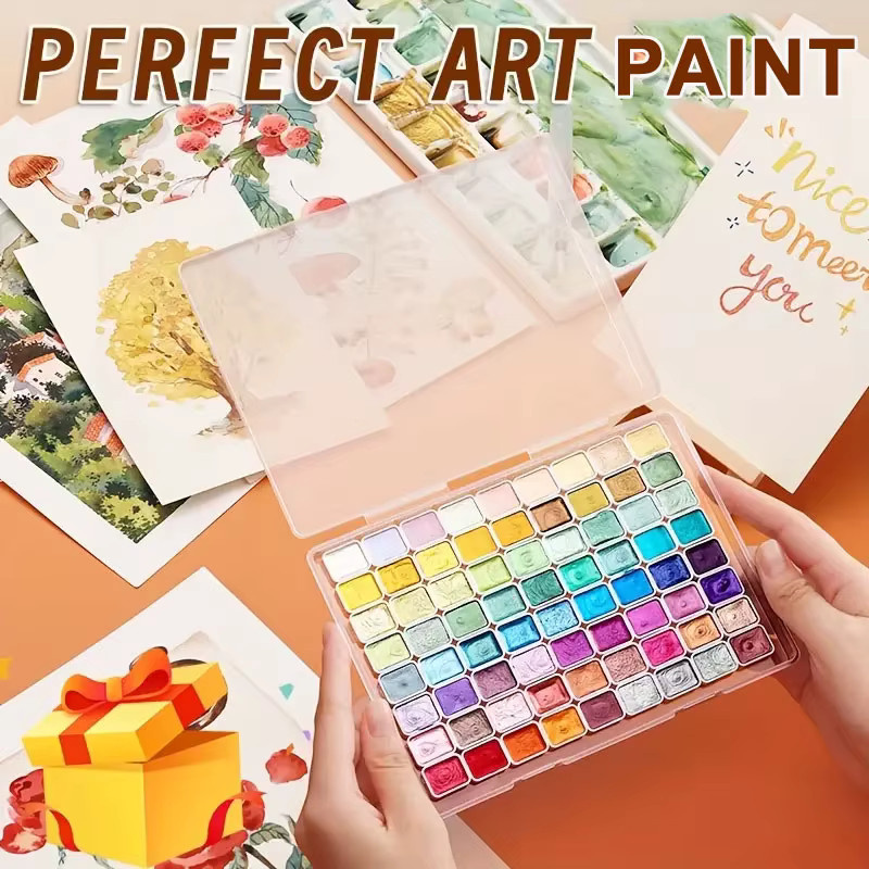 Professionelle Perlglanz-Aquarellfarbe in Multicolour mit intensiv funkelnden Pigmenten - Bild 3