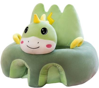 Amusedly Baby-Sofa-Stuhl mit Cartoon-Dinosaurier, rutschfester Babysitz mit Griffen und Beinlöchern, Farbe Blau - Bild 1