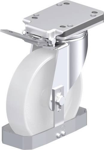 Blickle Stahlblech-Lenkrolle LH-PO 200G-IS-FS in Weiß mit 200 mm Rad-Durchmesser und 600 kg Tragfähigkeit - Bild 1