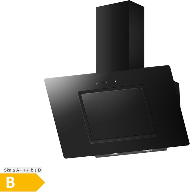 PKM Kopffreihaube Dunstabzugshaube S26-90 BBTY in Schwarz mit Glas, LED-Display und Abluft- oder Umluftfunktion, Breite: 90 cm - Bild 2