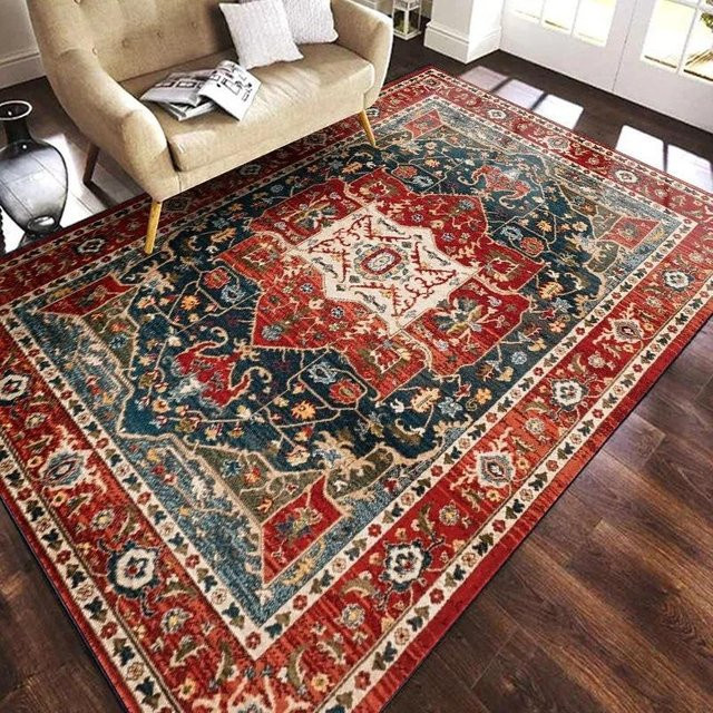 Karpetti Vintage Teppich im persischen Stil, maschinenwaschbar, bunt, B/T: 160 x 200 cm - Bild 1