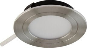 EVN LED-Deckeneinbauleuchte L20301302 in Chrom-Satiniert mit warmweißem Licht 3000K und 3W - Bild 1