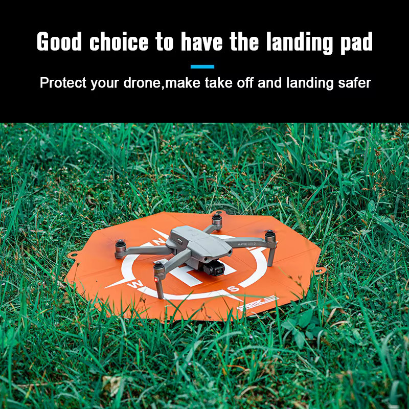 STARTRC Faltbarer achteckiger Landeplatz für DJI NEO, Mini, Air2, FPV und Avata in Orange - Bild 3