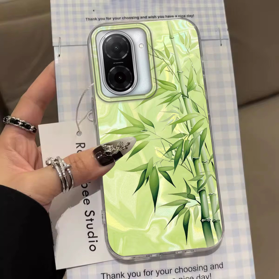Xiaomi Handyhülle im chinesischen Stil mit grünem Bambus-Design für Redmi und Xiaomi Modelle als weiche Schutzhülle - Bild 4