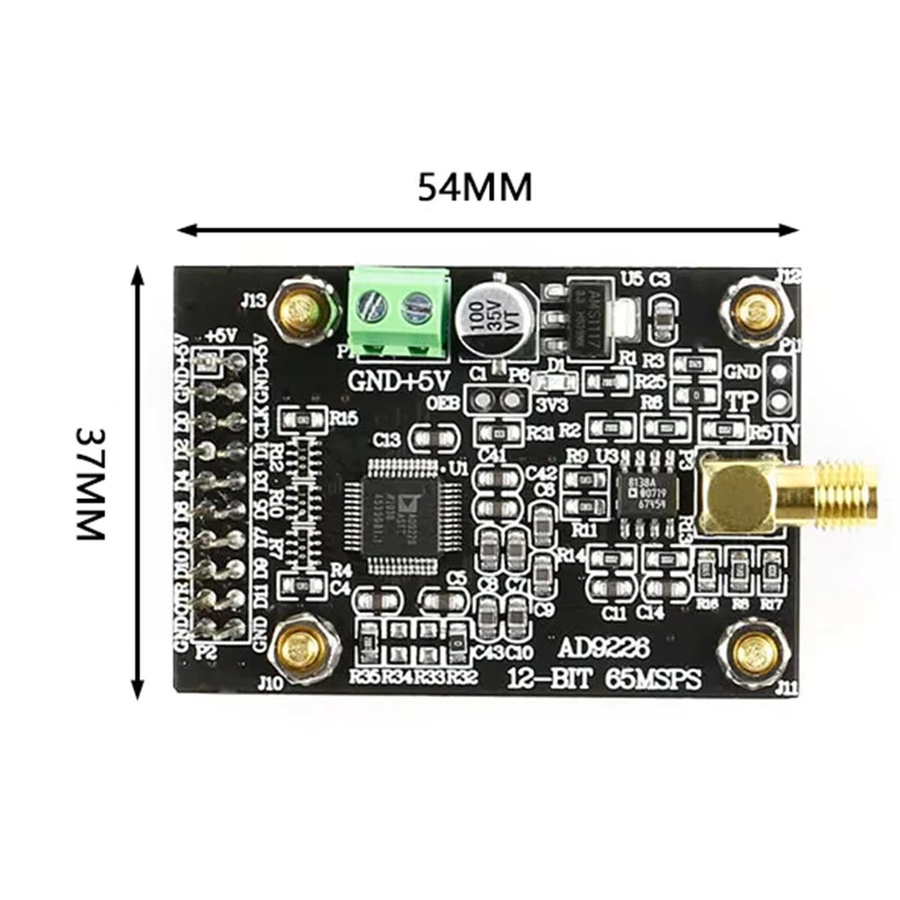 MARQ AD9226 Hochgeschwindigkeits-ADC-Modul zur Signalerfassung mit 65M Sampling als FPGA-Entwicklungsplatine - Bild 3