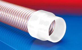 Norres lebensmittelechte Muffe aufschraubbar für AIRDUC 356 Durchmesser 80 mm in Weiß - Bild 1