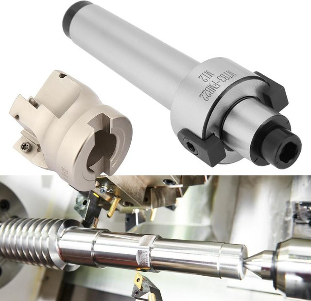 Koogeelife 10 Stück MT3 FMB22 Halterverlängerung 400R 50 22 Planfräser mit APMT1604 CNC Hartmetall-Wendeplatten in Silber - Bild 1