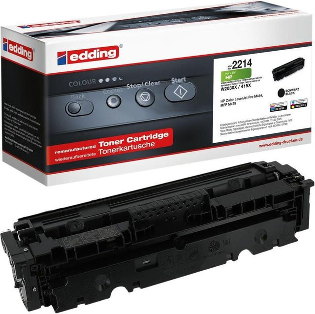 Edding Toner Kompatibel mit HP 415X W2030X Schwarz - Bild 1