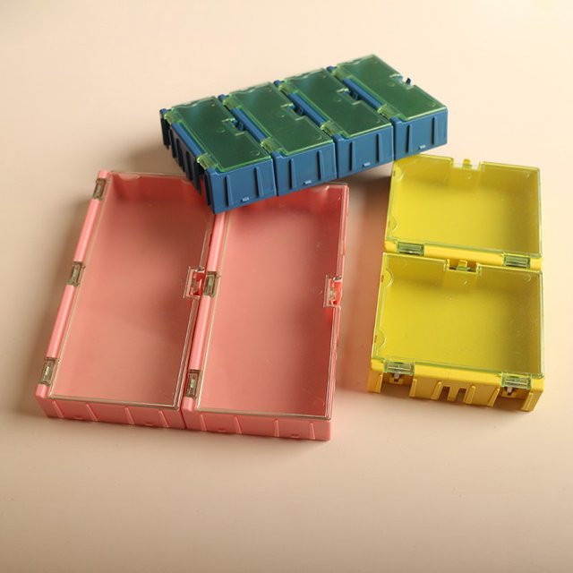 LISM SMT Komponenten-Box 20-teiliges Set für elektronische Bauteile, Widerstände und Schrauben, Farbe: Pink - Bild 1