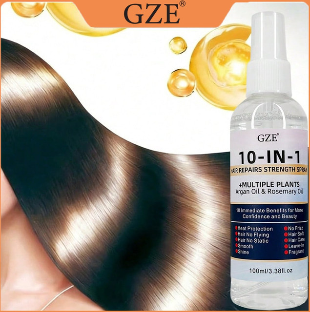 GZE 10 IN 1 Leave-In Conditioner Seidenspray mit Arganöl & Rosmarinöl - Bild 1